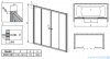 Radaway Vesta DWD Drzwi przesuwne 180 cm szkło przejrzyste 203180-01
